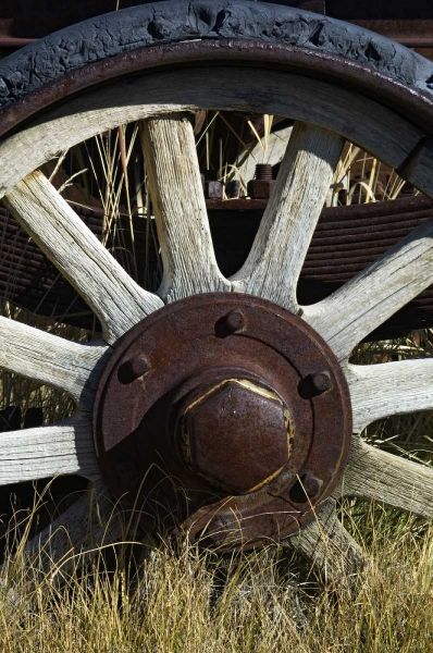 California, Bodie state Historic Park, Old wheel